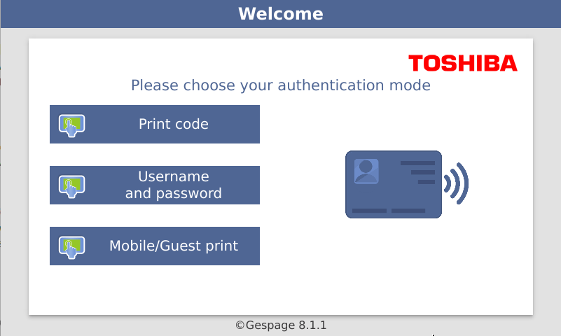 Embedded terminal Toshiba