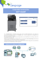 Embedded terminal for MFP SHARP 9 • Gespage