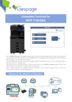 Embedded terminal for MFP TOSHIBA 10 • Gespage