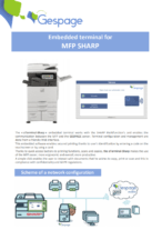 Embedded terminal for MFP SHARP 9 • Gespage
