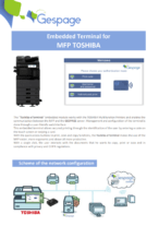 Embedded terminal for MFP TOSHIBA 10 • Gespage